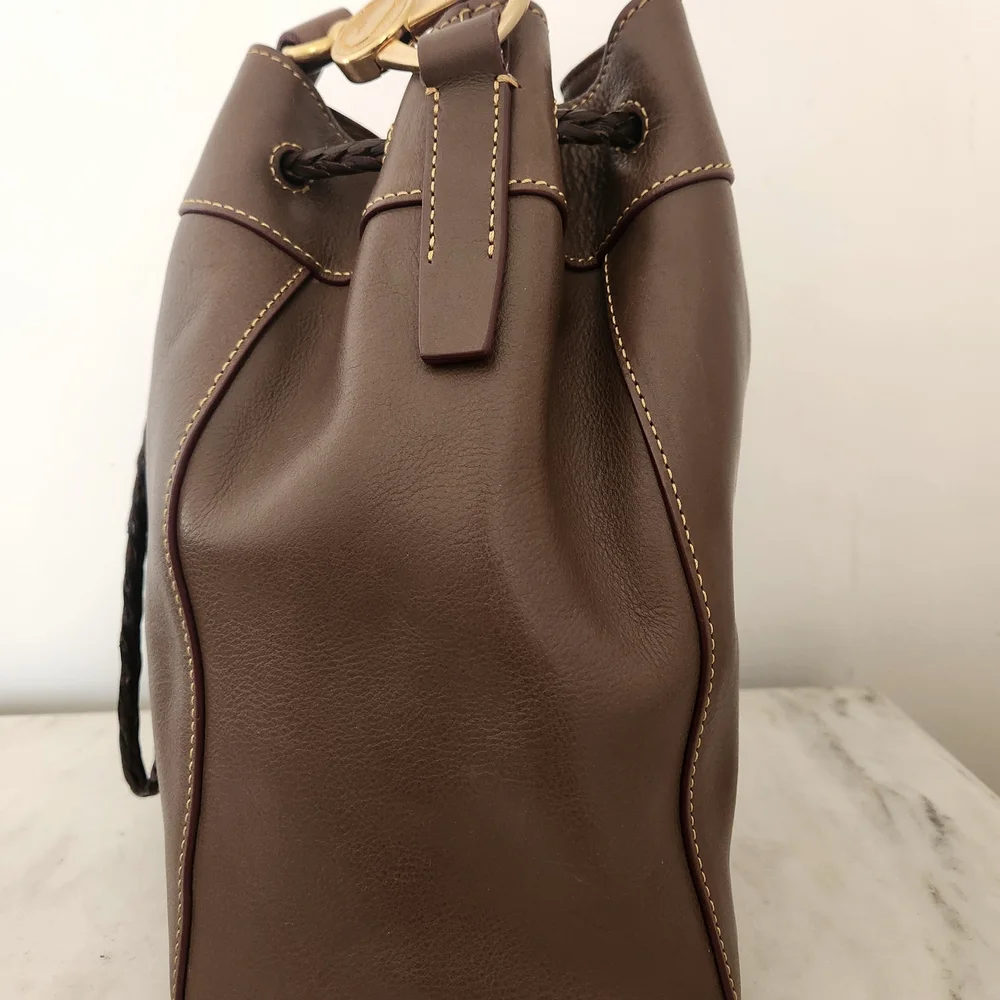 Elephant Dooney & Bourke Florentine Hattie Leather Bucket Bag & New Wallet - Picture 5 of 13